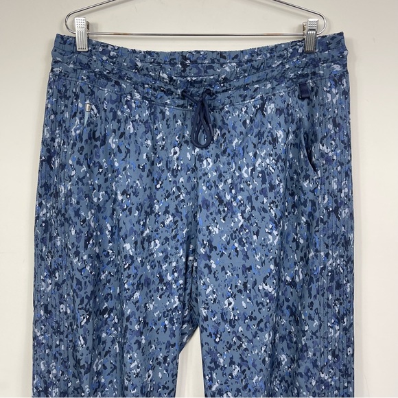 Athleta Avenue Printed Wide Leg Crop Pant in Allure Navy Plus Size 16 980443 NEW - Picture 6 of 13